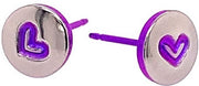 Ti2 Titanium Heart Statings - Purple