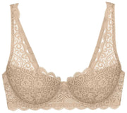 Triumph Sujetador de encaje con relleno y aros Amourette - Beige piel