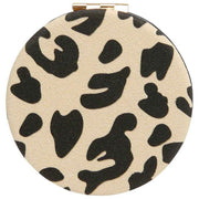 Espejo redondo con estampado animal de Alice Wheeler London - Leopardo claro/Negro