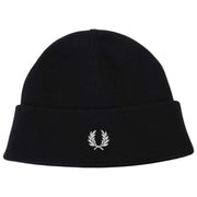 Gorro Fred Perry Classic Merino Wool - Negro/Blanco Nieve