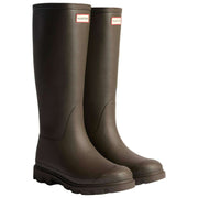 Botas de agua con aislamiento Hunter Downpour Tall - Marrón chocolate