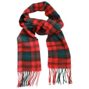 Bufanda Inglesa Buchan Kerr de lana de cordero - Rojo/Verde/Negro