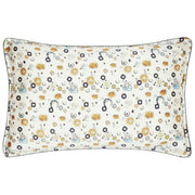Jessica Russell Flint Kiss the Sky Funda de almohada de seda - Blanco/Amarillo/Azul