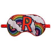 Jessica Russell Flint R for Rainbow Silk Eye Mask - Blanco/Rosa/Amarillo
