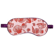 Jessica Russell Flint Shells - Antifaz de seda para ojos, color rojo y rosa