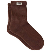 Calcetines Roka Windsor Solid Crew - Coco Marrón