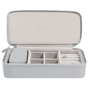 Joyero de viaje grande con cremallera Stackers - Gris guijarro