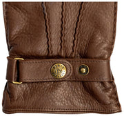 Guantes de cuero Dents Whitchurch Deerskin - Marrón nogal