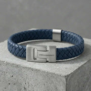 steel-barnett-harrison-thick-braided-leather-bracelet---jeans-blue-35896658