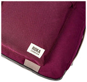 Bolso de viaje pequeño Roka Gatwick de lona reciclada - Rojo lacado cereza
