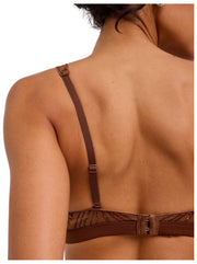 Bralette triangular Falke Delicate Touch - Deer Brown