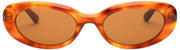 MessyWeekend Gafas de lectura de sol con luz azul Lola - Lava marrón