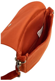 Bolso de hombro Hindbag Margault - Terciopelo Ladrillo Naranja