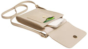 Bolso bandolera Bloomsbury mini de Alice Wheeler London - Beige piedra