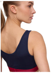 Falke Daily Comfort - Bralette tipo corpiño con estampado de 2 piezas - Negro/Rojo