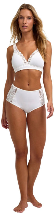 Calzoncillos de talle medio Falke Delicate Touch - Marfil