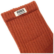 Calcetines Roka Windsor Solid Crew - Marrón Bran