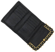 Monedero Campomaggi Felloniche Stud - Negro/Oro