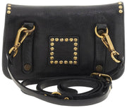 Campomaggi Bandolera Gloria Pochette con tachuelas - Negro