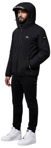 Helvetica Mountain Pioneers Chaqueta Cortavientos Con Capucha Eyeblock - Negro