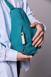 Bolso bandolera Hindbag Felix - Azul pavo real