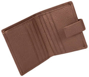 Cartera plegable con tarjetero Dents Aire - Marrón chocolate