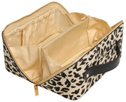 Maleta de tren con estampado animal de Alice Wheeler London - Leopardo claro/Negro