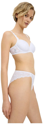 Triumph Braguitas Tai de pernera alta Amourette - Blanco