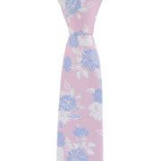 Michelsons of London Summertime Floral Polyester Tie and Pocket Square Set - Pink