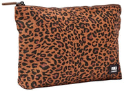 Roka Maida Vale Bolso mediano de lona de algodón - Mini Leopard Brown