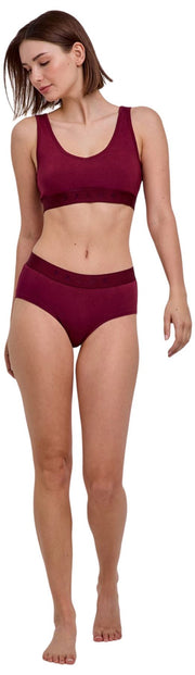 Falke Daily Comfort - Pack de 2 bralettes tipo corpiño - Rojo