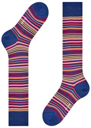 Calcetines hasta la rodilla Falke Microblock - Azul Pacífico