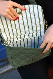 Hindbag Margault Bolso De Hombro Acolchado - Verde Oliva