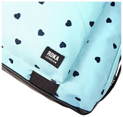 Bolso de viaje Roka Gatwick mediano de lona reciclada - Estampado de corazones Azul
