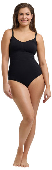 Calzoncillos moldeadores de talle alto Falke Smart Support - Negro