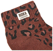 Calcetines Roka Wembley Anke - Mini Leopard Organic Brown