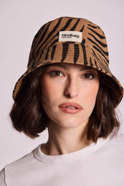 Gorro de pescador Hindbag Bob - Cinnamon Zebra Brown