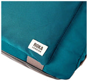 Bolso de viaje Roka Gatwick pequeño de lona reciclada - Azul verde azulado profundo