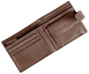 Cartera plegable Dents Aire Coin - Marrón chocolate