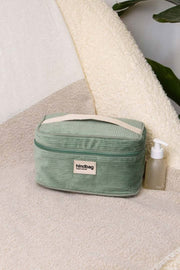 Hindbag Gaspard Neceser - Terciopelo Verde Menta