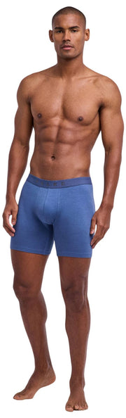 Falke Daily Comfort - Pack de 2 calzoncillos de pierna larga - Azul marino/Azul