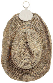 Llavero con soporte para sombrero Stackers Shell - Crema de avena