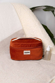 Hindbag Gaspard Vanity Bag - Terciopelo Ladrillo Naranja
