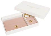 Set de regalo con llavero y tarjetero con lazo de Alice Wheeler London - Rosa
