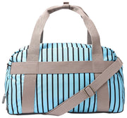 Bolso de viaje Roka Gatwick mediano de lona reciclada - Rayas azules