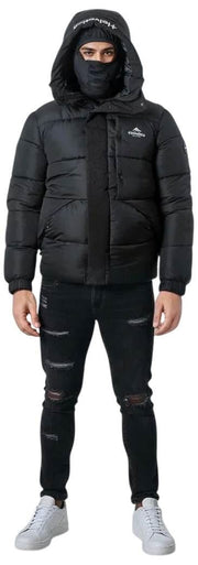 Helvetica Mountain Pioneers Parka con capucha Barnes - Negro