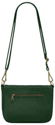 Bolso de hombro Hindbag Margault - Terciopelo Verde Pino