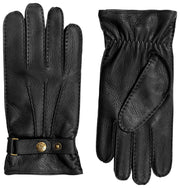 Guantes de cuero Dents Whitchurch Deerskin - Negro