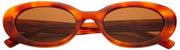 MessyWeekend Gafas de lectura de sol con luz azul Lola - Lava marrón