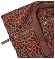 Mochila mediana de lona reciclada Roka Canfield B - Mini Leopard Brown